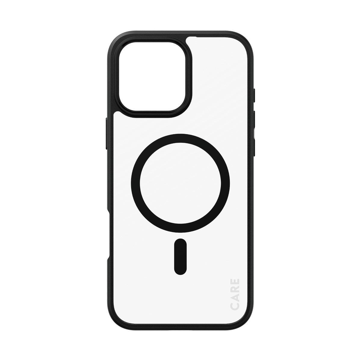 CARE by PanzerGlass® Flagship Case Transparent Urban Combat m. Schwarz Rahmen & MagSafe iPhone 16 Pro Max